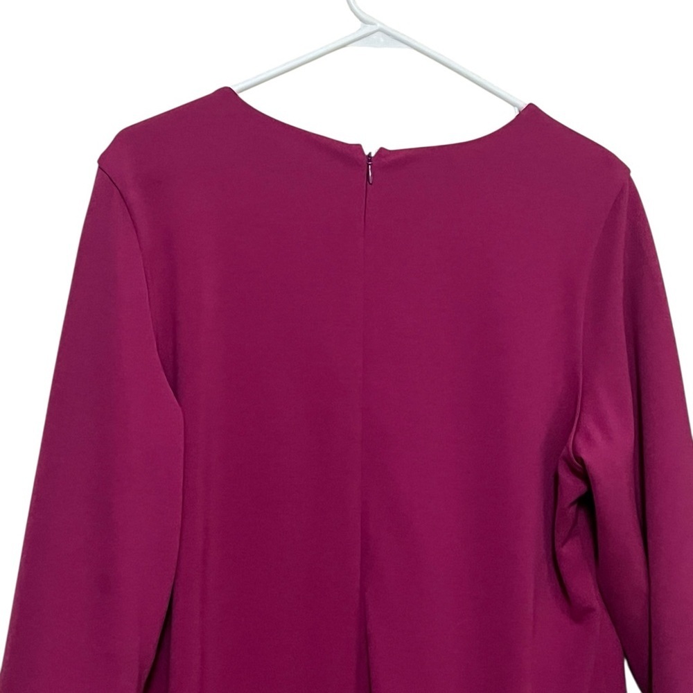 Chicos magenta v-neck 3/4 sleeve shift dress - Picture 6 of 12